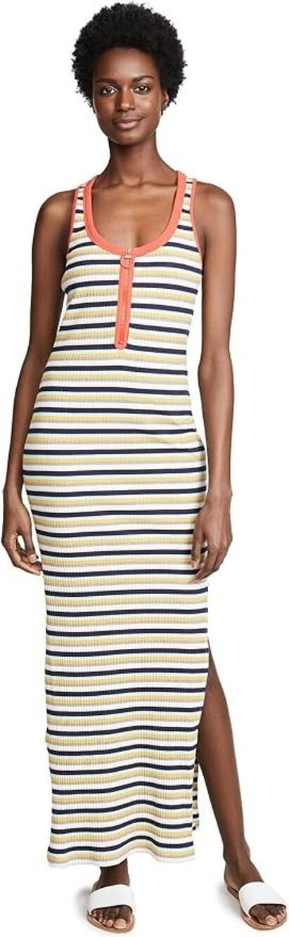 Splendid Womens Margherita Banda Maxi Dress - Multicolor Stripe, XL NWT